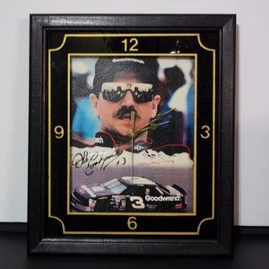 HOME MADE - DALE EARNHARDT SR - CLOCK - PHOTO IS AUTOGRAPHED (NO COA)
